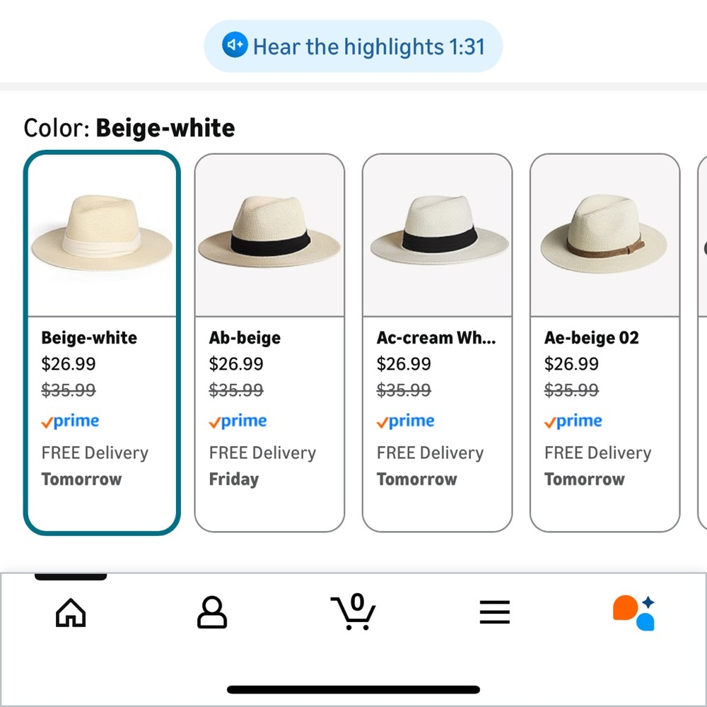 Elegant Cream Fedora Hat - Picture 6 of 6